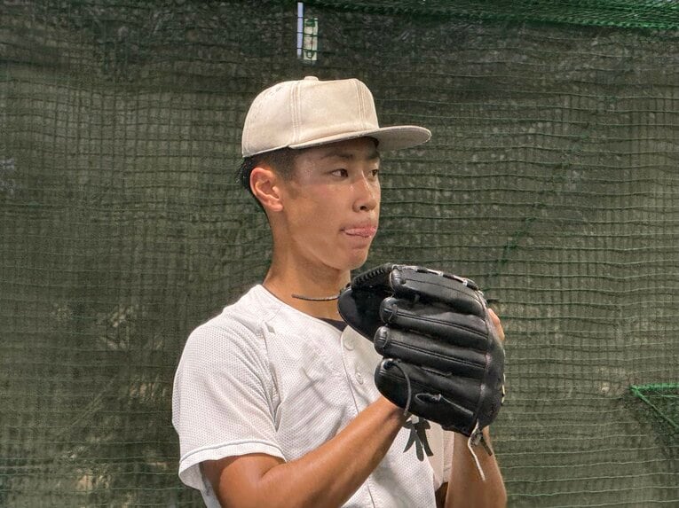 「まるで山本由伸」林将輝16歳の投球フォーム　　©Yuji Yanagawa