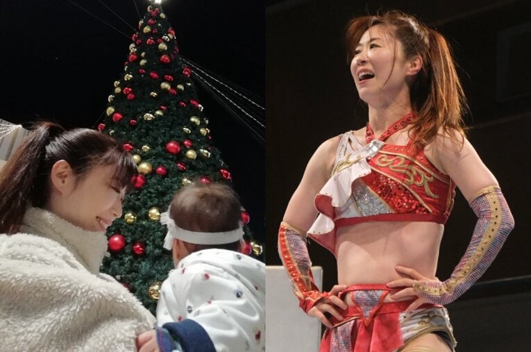 第1子の出産を経て、期間限定復帰中の藤本つかさ ／ photograph by L)本人提供、R)Norihiro Hashimoto