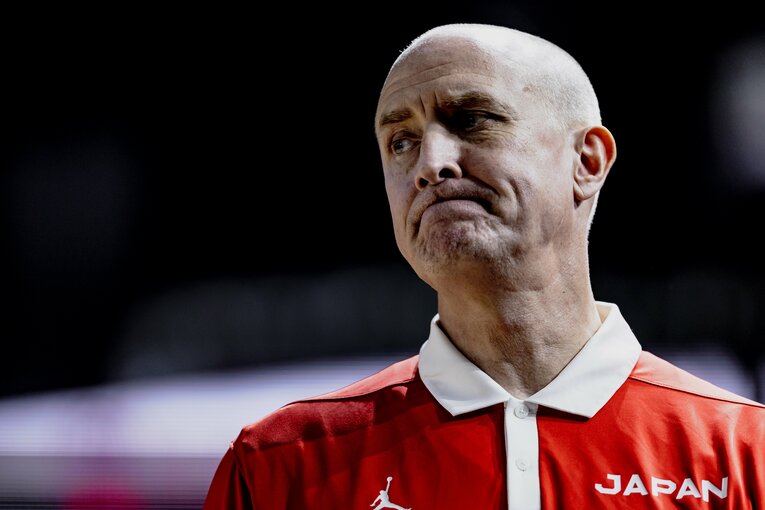 代表を率いるトム・ホーバスHCは東京五輪で女子日本代表を銀メダルに導いた名伯楽　©Kiichi Matsumoto
