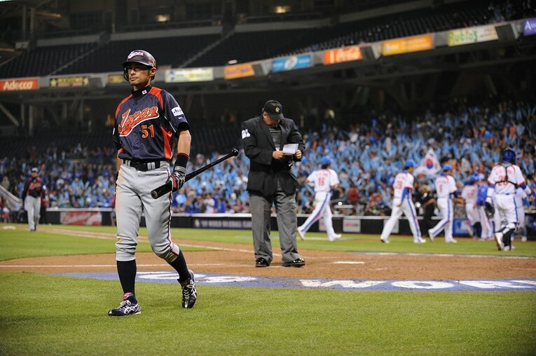 2009年のWBCではイチローが本来の打撃を見せることができず、不振が続いた　©️Naoya Sanuki