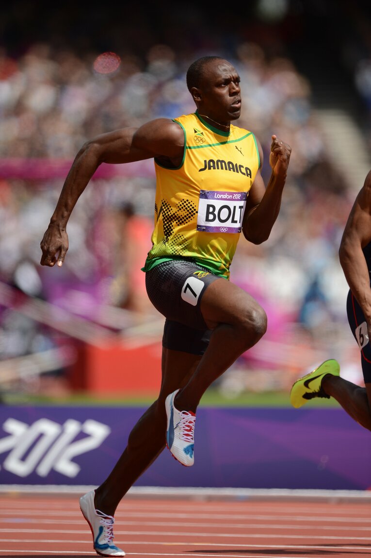 ロンドン五輪のボルト　©JMPA