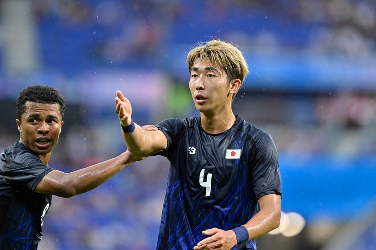 関根大輝が飛躍的に成長したと振り返るパリ五輪・スペイン戦　©Takuya Nakachi/JMPA