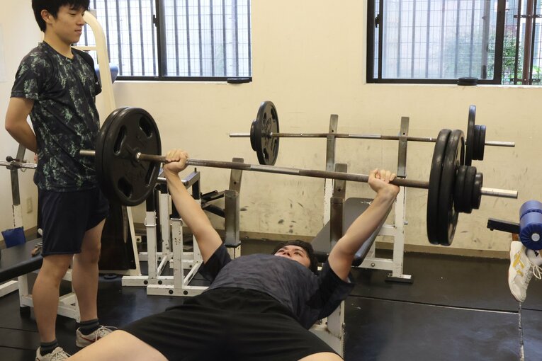 昨年から7キロ増量して現在は186cm、92kgの体躯を誇る吉満　©Fumi Sawai