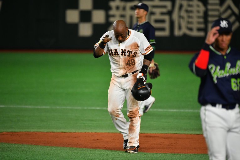 走塁に失敗し、アウトになったウィーラー　(C)Hideki Sugiyama