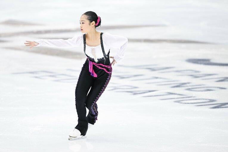 2023年全日本選手権、島田麻央の演技　©︎Asami Enomoto