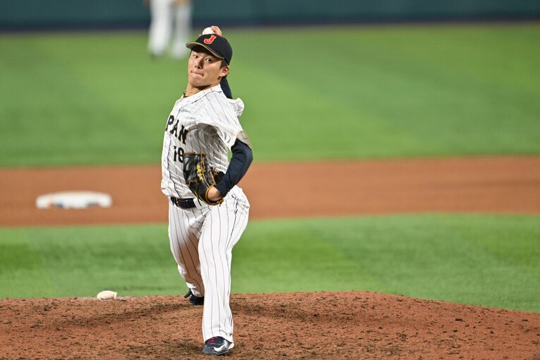 メキシコ戦で登板した山本由伸　©︎Naoya Sanuki