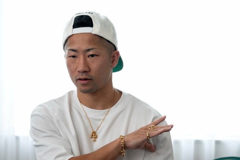 1ラウンドで“いい感触”をつかんだと語る井上拓真　©️Takashi Shimizu