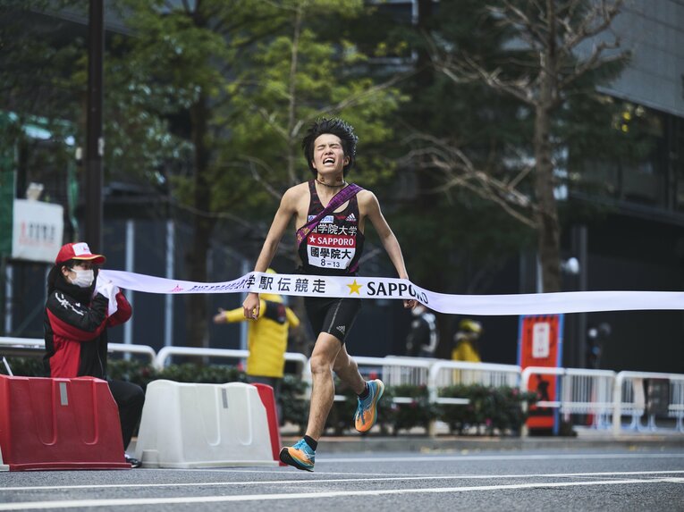 ゴールシーン、国学院大は4位に　©Yuki Suenaga