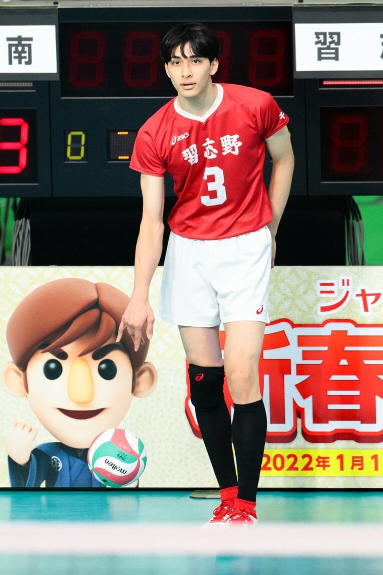 習志野高校時代の高橋慶帆（2022年1月春高バレー）©︎AFLO SPORT