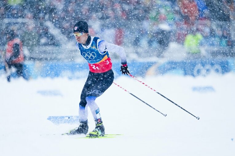 ミラノ五輪に挑んだ渡部暁斗　©Tsutomu Kishimoto／JMPA