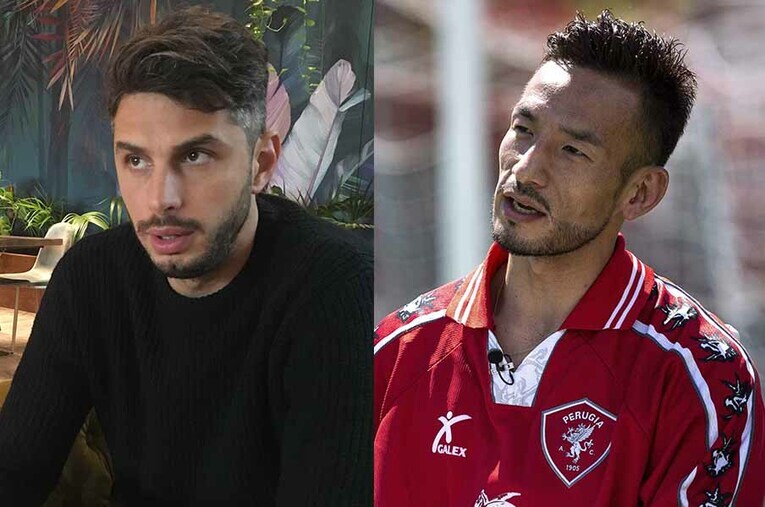 ペルージャで特大のインパクトを放った中田英寿（2019年撮影）。ラノッキアの心にもその姿は焼き付いている ／ photograph by Takashi Yuge/Takuya Sugiyama