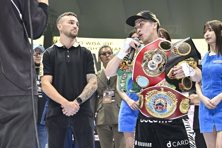 ネリ戦の後には次の対戦候補と目されていたグッドマンがリングに上がる場面も　©︎Hiroaki Yamaguchi