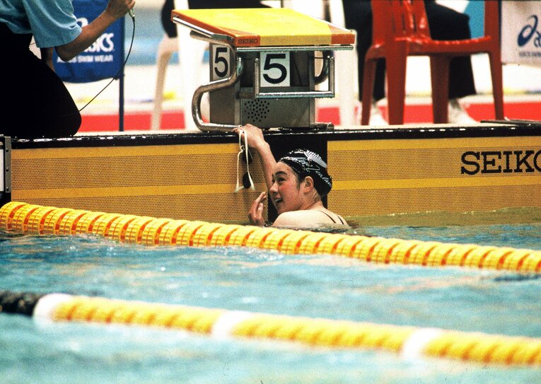 1992年バルセロナ五輪、1996年アトランタ五輪に出場した千葉すず（写真は1993年日本選手権）　©BUNGEISHUNJU