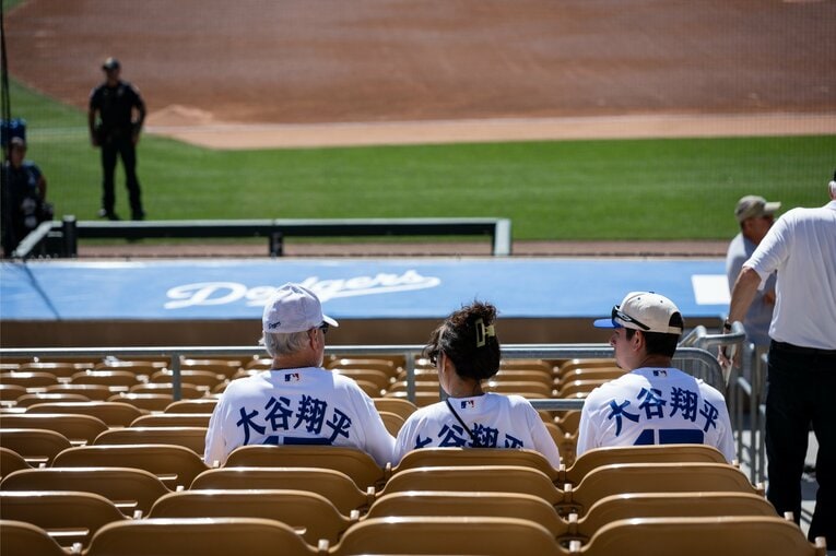 Numberカメラマンのオリジナル撮影「2024ドジャースキャンプ」での大谷（20枚超の26枚目）　©Nanae Suzuki