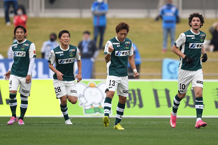2020年のJ3で2位に入り昇格を果たしたSC相模原©Getty Images