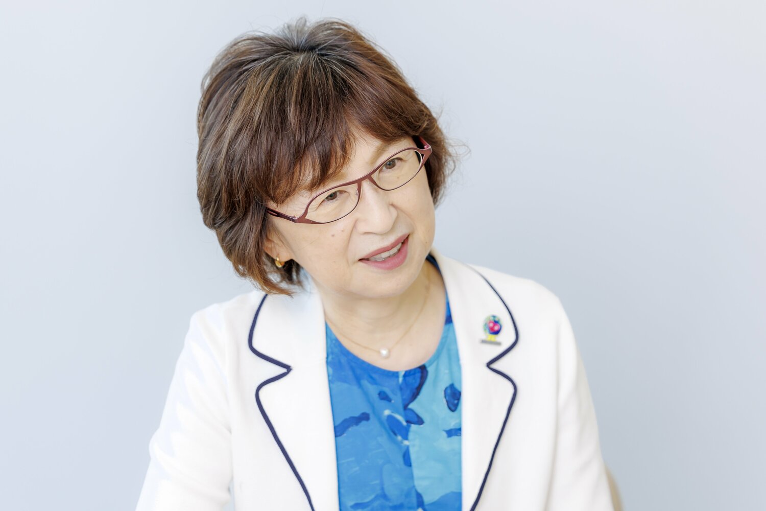 高田繁との対談に臨んだ南場オーナー ©Kiichi Matsumoto