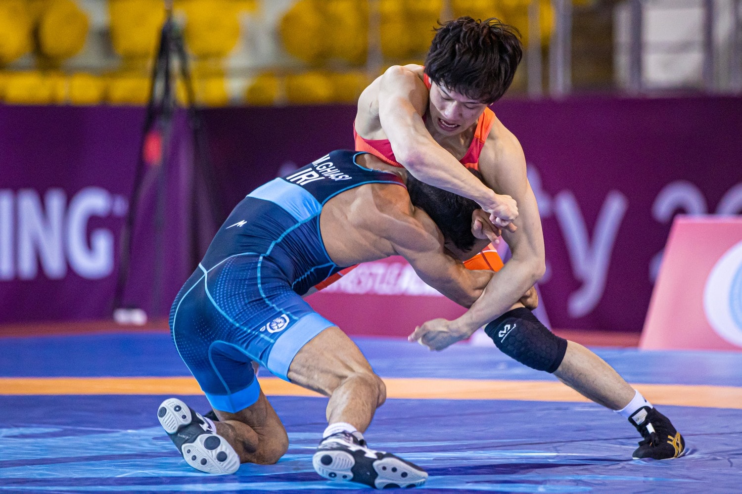 準決勝ではイラン選手を安定感のある試合ぶりで圧倒した