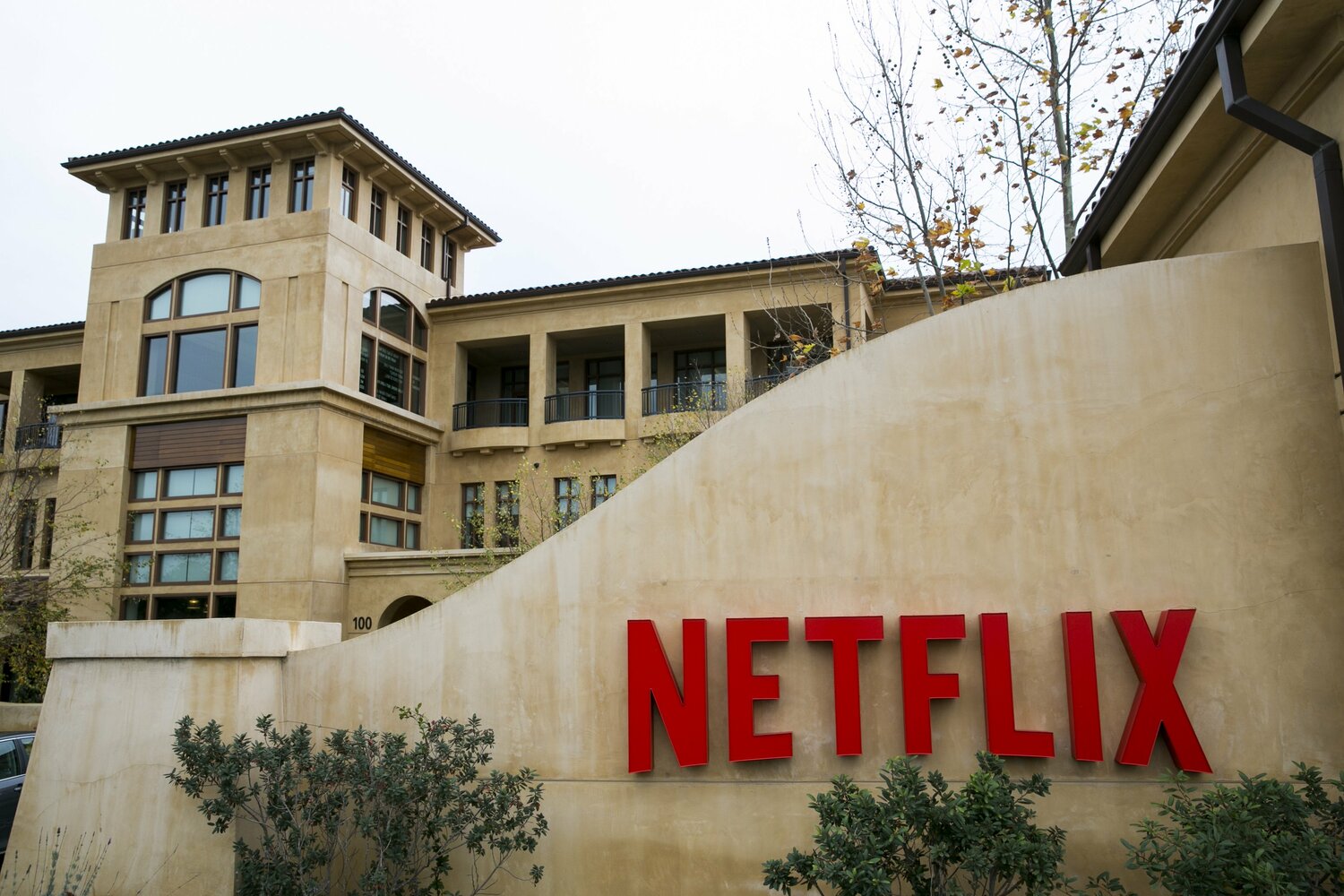 カルフォルニア州ロスガトスのNetflix本社 ©Sipa USA/JIJI PRESS