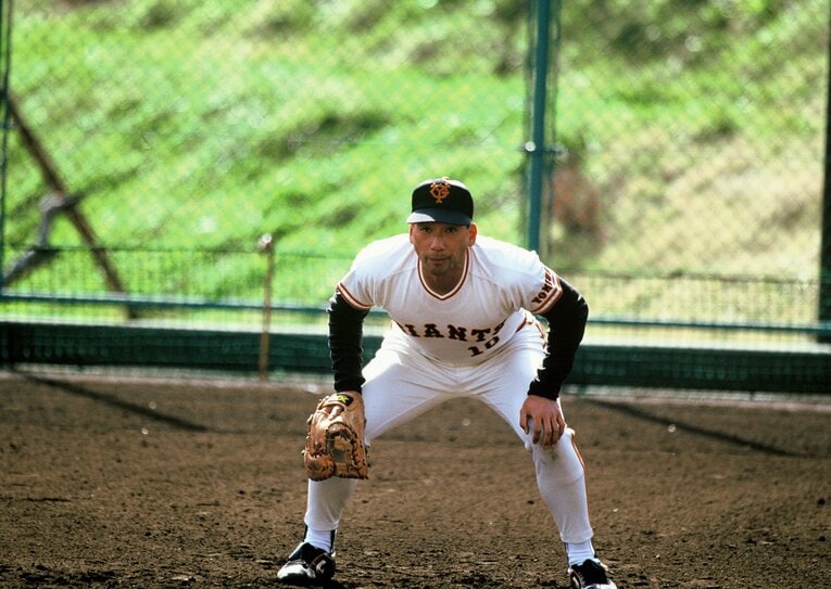 1993年のキャンプでの守備練習　©Koji Asakura