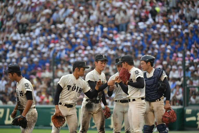 3回戦の対高岡商戦　　©Hideki Sugiyama