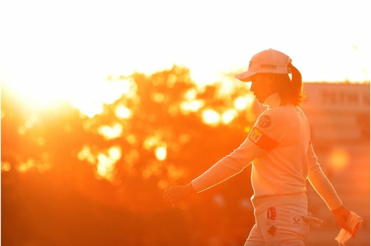 全米女子3日目の渋野　©Getty Images