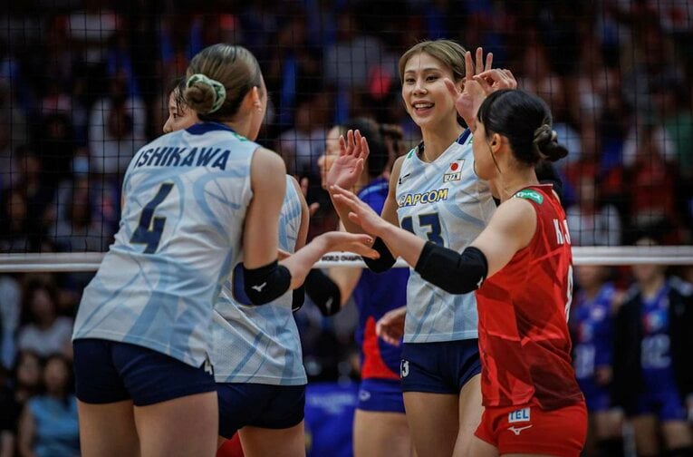和田由紀子（2025年世界選手権・タイ戦）　©︎Volleyball World