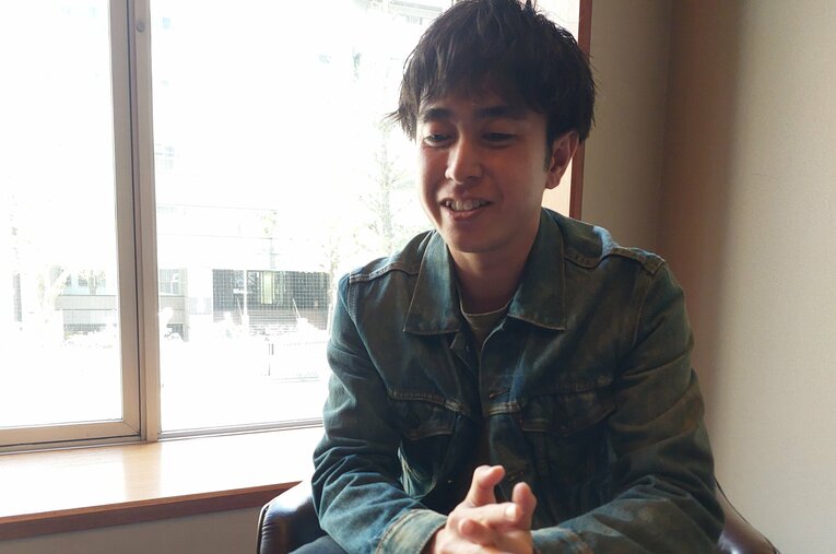 当時を振り返る皆浦さん　©︎NumberWeb