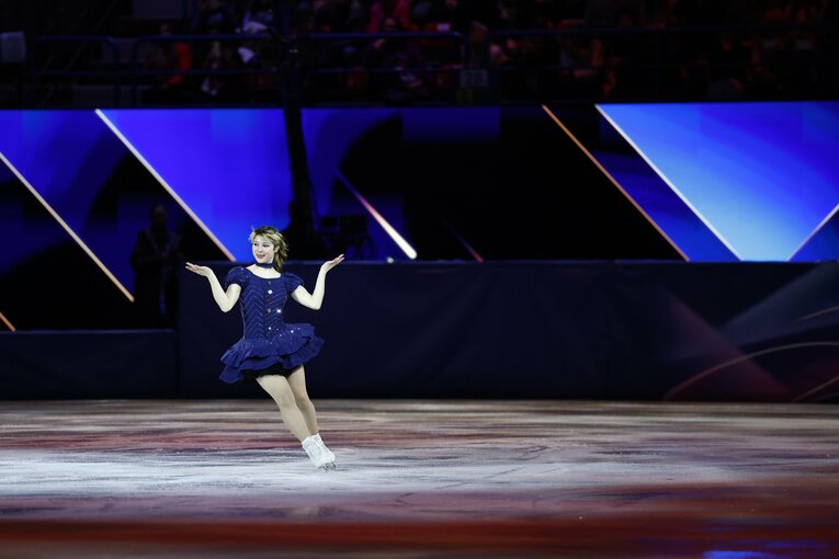 【フィギュア仲良しレア写真】21日のエキシビションの様子（写真は右に続きます）　©Sunao Noto/JMPA