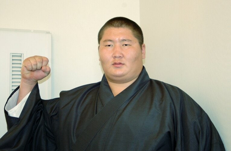 2013年10月の新弟子検査で。高校卒業後、鳥取県体育協会に一度就職し、翌年に初土俵を踏んだ　©JIJI PRESS