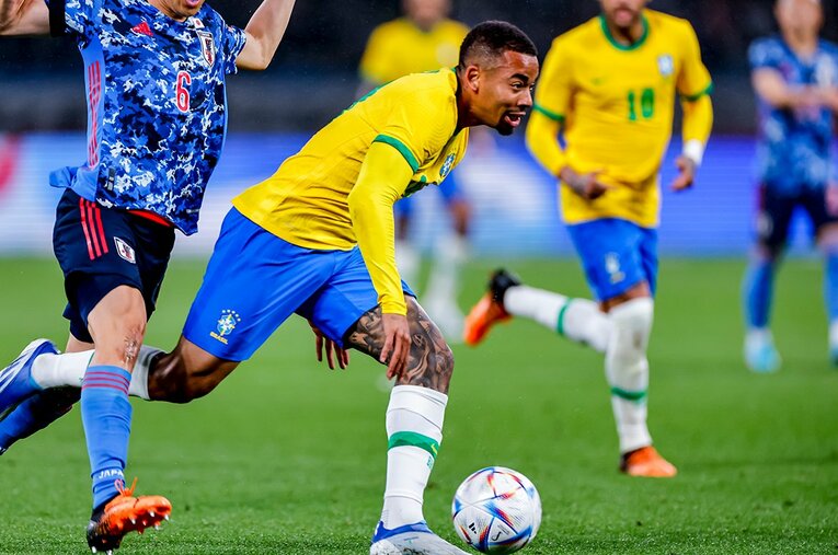 ガブリエウ・ジェズスすら盤石のレギュラーでないということがブラジルの充実を感じさせる　©Kiichi Matsumoto/JMPA