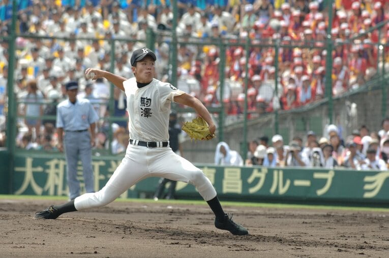2006年（高校3年時）、駒大苫小牧の田中将大　©BUNGEISHUNJU