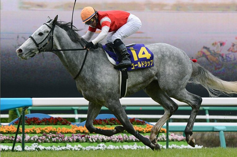 2012年の皐月賞を制したゴールドシップ。後方からの“ワープ”も話題に ／ photograph by KYODO