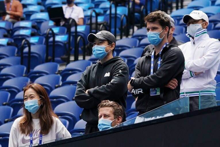 フィセッテコーチら、“チーム大坂”が果たしている役割も大きいのだろう©Hiromasa Mano