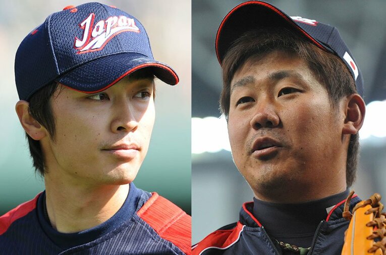 和田毅と松坂大輔。アマ時代からプロ野球、MLBに侍ジャパンとライバルであり盟友として「松坂世代」を牽引した ／ photograph by Hideki Sugiyama