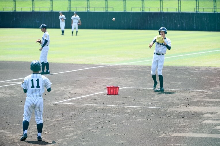 大船渡高時代の佐々木朗希　©︎Asami Enomoto