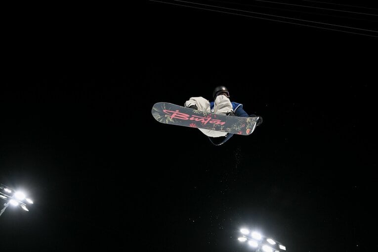 予選での平野歩夢の滑り　©Nanae Suzuki/JMPA