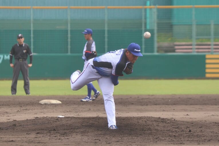 パナソニック所属4年目のドラフト候補・定本拓真　©Fumi Sawai