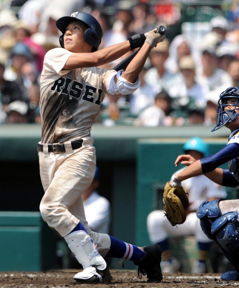 2010年、履正社高時代の山田哲人（高3）　©KYODO