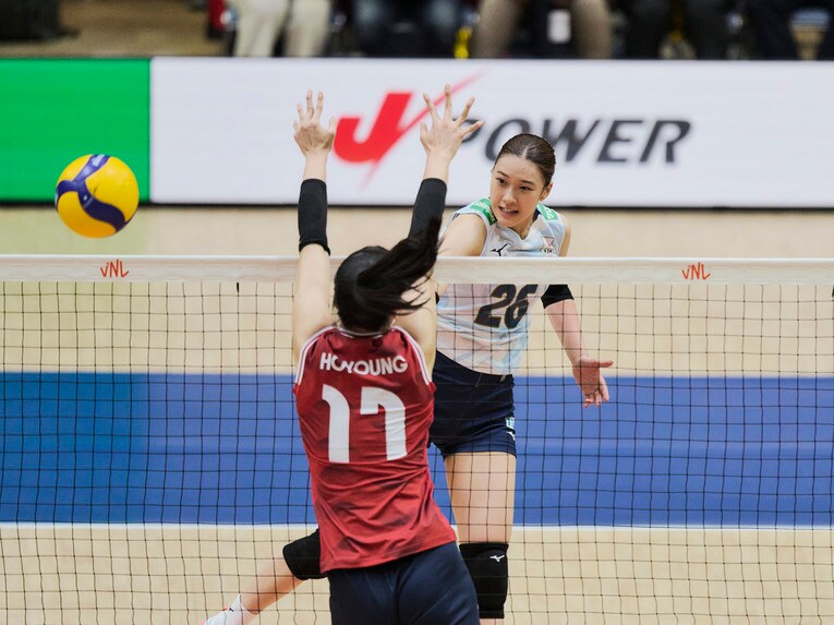 バレーボールネーションズリーグ 韓国戦　©︎Yuki Suenaga