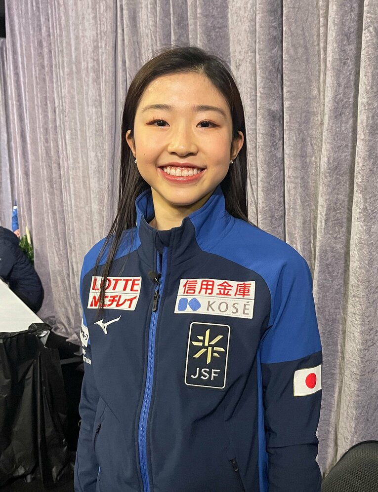 試合後には笑顔を見せた千葉。海外ファンの間でも人気が急上昇中　©Akiko Tamura