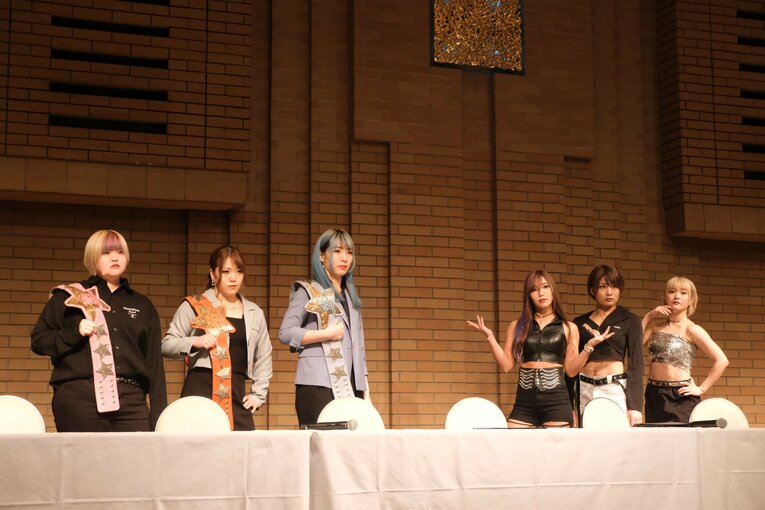 4.3スターダム会見 ©Norihiro Hashimoto