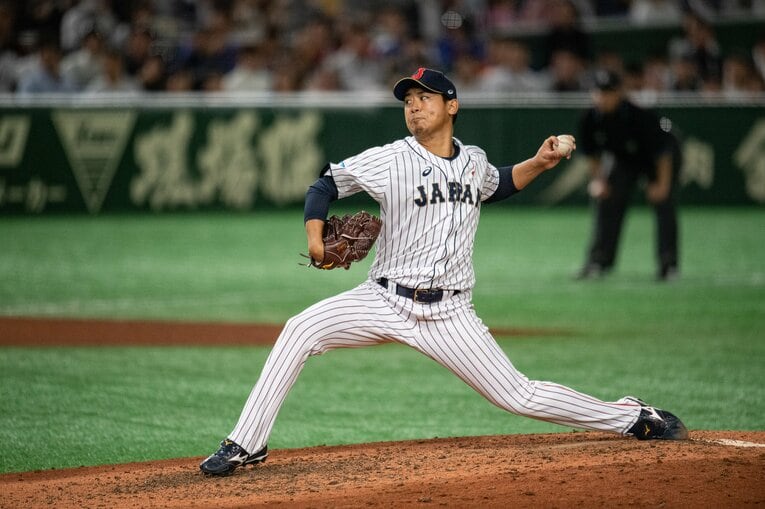 2019年WBSCプレミア12にも日本代表として登板　©Nanae Suzuki