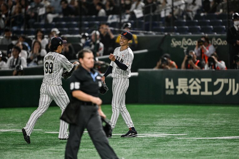 昨秋の侍ジャパン強化試合で好投した曽谷龍平　©︎Nanae Suzuki