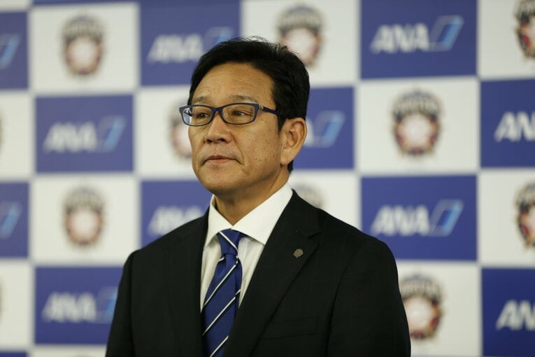 日本代表を率いる栗山英樹監督 ©Tadashi Shirasawa