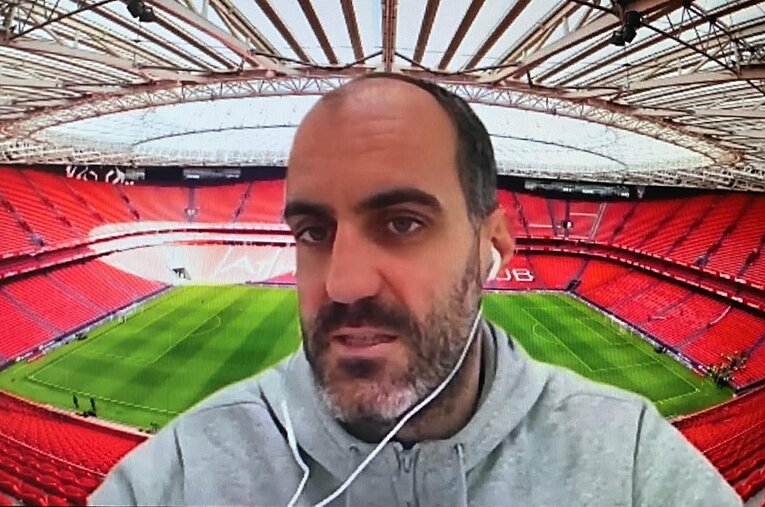 インタビューに答えてくれたチーフディレクターのアンドニ・ボンビン氏 ／ photograph by Athletic Club Bilbao