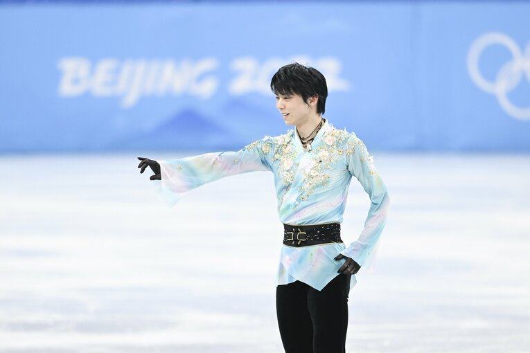 北京五輪フリー『天と地と』、演技終了直後　©Asami Enomoto/JMPA