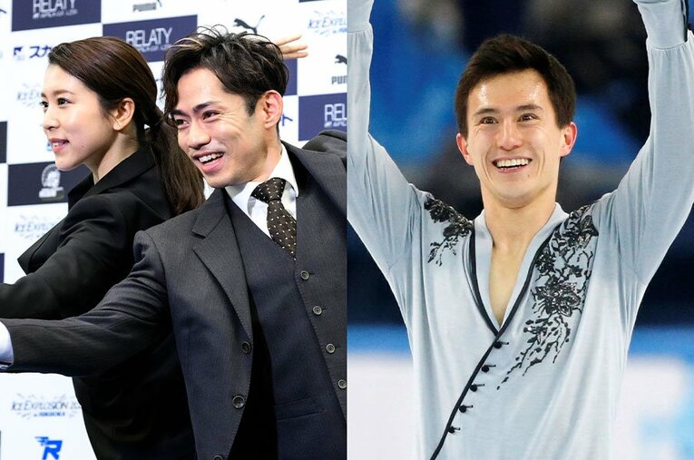 現役引退を発表した高橋大輔への思いを、かつてのライバル、パトリック・チャン氏が明かした ／ photograph by L）Asami Enomoto、R）AFLO