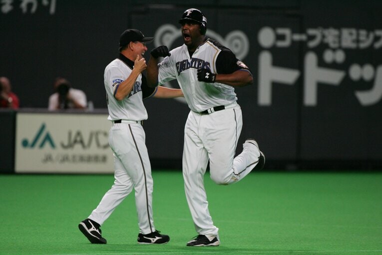 ファイターズなどで活躍したフェルナンド・セギノール。NPBで両打席ホームランを9度も達成しているレジェンドの名前をあやかった　©︎Koji Asakura