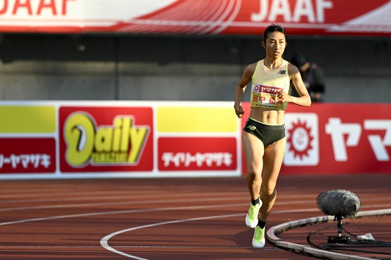 6月の日本選手権5000ｍでは終始独走　©Asami Enomoto