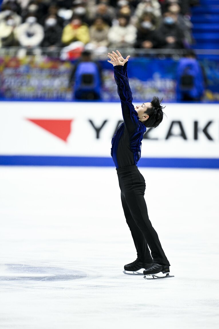 NHK杯フリー、鍵山の演技　©︎Asami Enomoto